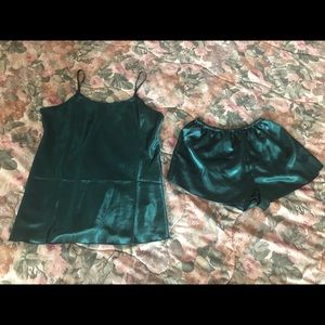 Shimmering teal sleepwear set